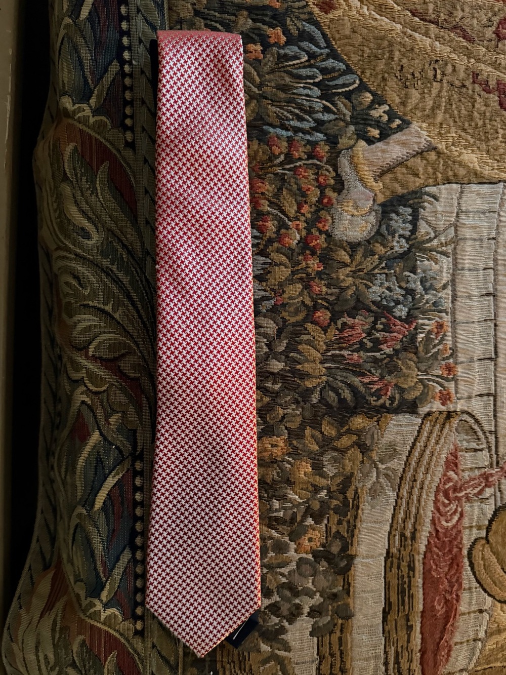 Tommy Hilfiger Men's Red Plaid Tie - Classic Formal Accessory